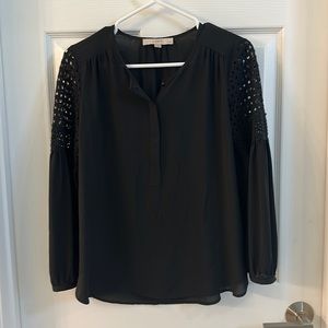 Loft black blouse
